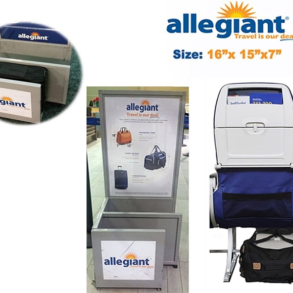 Boarding Blue Bags Under Seat Duffel Bag For Allegiant Airlines W Usb Port Cable Poshmark